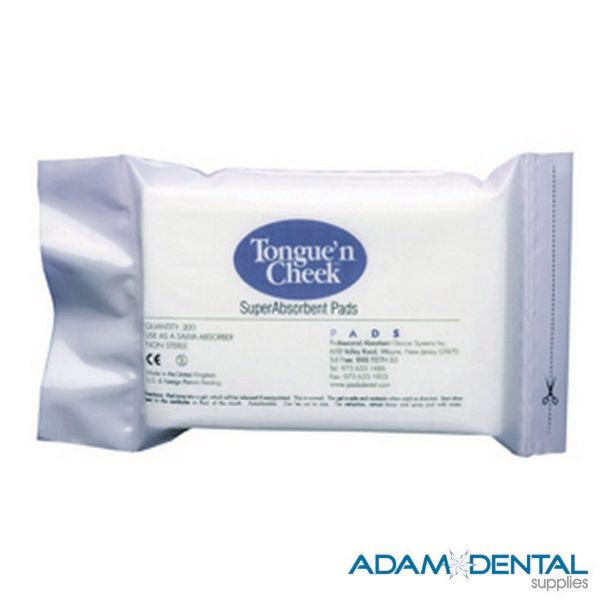 TNC-200 Tongue'n cheek dental pads, 200stk