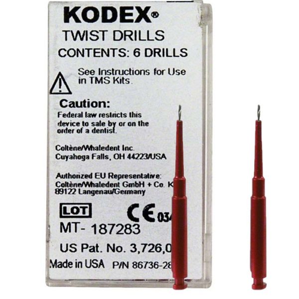 Bor til TMS linkstifter K90, 6stk Minikin rød