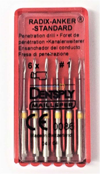 Radix-Anker refill spiralbor nr.1 C216-1, gul  6stk