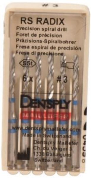 Radix stifter titanium nr.3 C0100-3, 12 stk 13,95mm lang Ø1,60mm blå ring