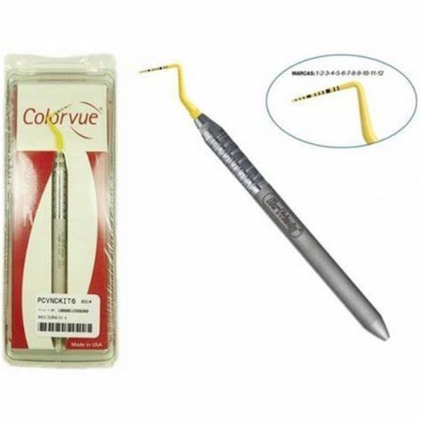Hu-Friedy Colorvue Probe Kit PCVNCKIT6, 7tips, 1 handle