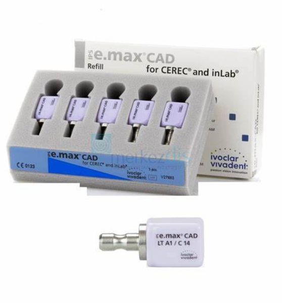 IPS e.max CAD Cerec/inlab LT A1 C14  605328, 5stk