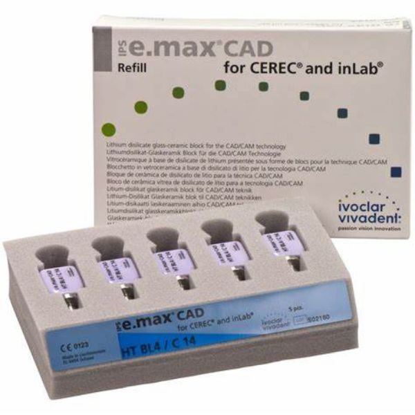 IPS e.max CAD Cerec/inlab HT BL4  C14  626430, 5stk