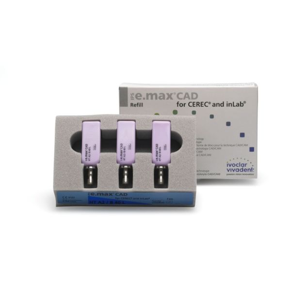 IPS e.max CAD CEREC/inLab HT A3 B40 634588, 3stk