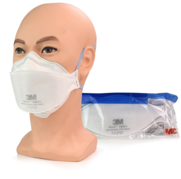3M Aura Respirators FFP2 Type IIR 1862+, 20 stk