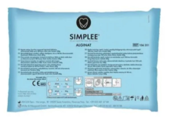 Simplee Alginat 156201, 1stk 500 gr, (20x pr krt), blå