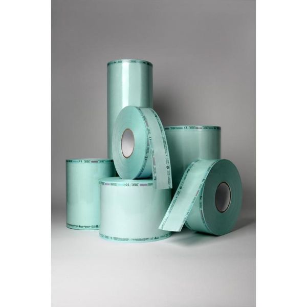 Autoklavrulle m/indikator, flat, 20cm x 200 m