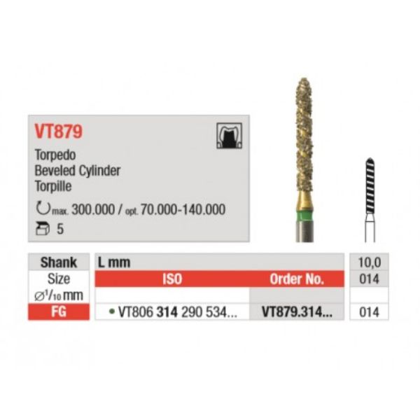 DiaCut Turbo Diamant, MLT, Torpedo, 5 stk, VT879.314.014