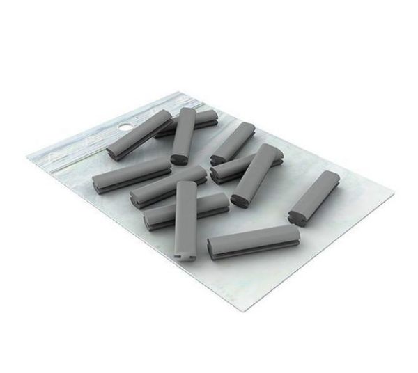 Nichrominox Silikon indikator, grå farge, 12 stk, 21mm, 190275-1