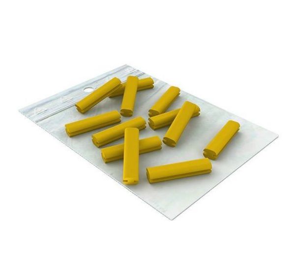 Nichrominox Silikon indikator, gul, 12 stk, 21mm, 190275-5