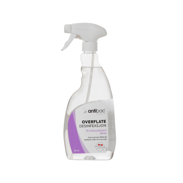 Antibac Overflatespray 75% 603002, 750ml.