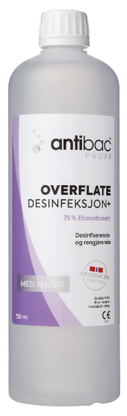 Antibac+ m/Tensid overflated. 75% 603000, 750ml (15=1krt).