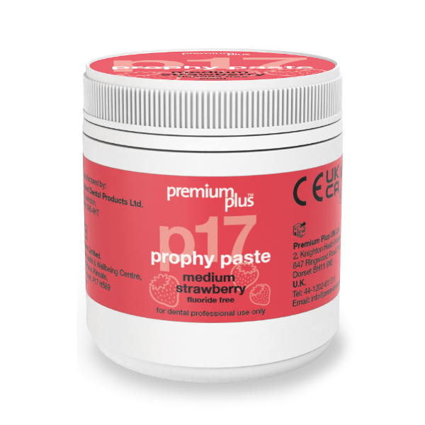 Premium Plus Prophy Paste Medium, Strawberry. 200gr, 1 stk, P17