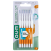 GUM Bi-Direction Oransje 2314MA6, 6stk ret 0,9mm passagediameter