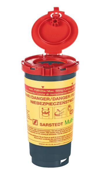 Kanyleboks Multi-Safe Biohazard 0,5L  Multi-Safe Twin Plus 500