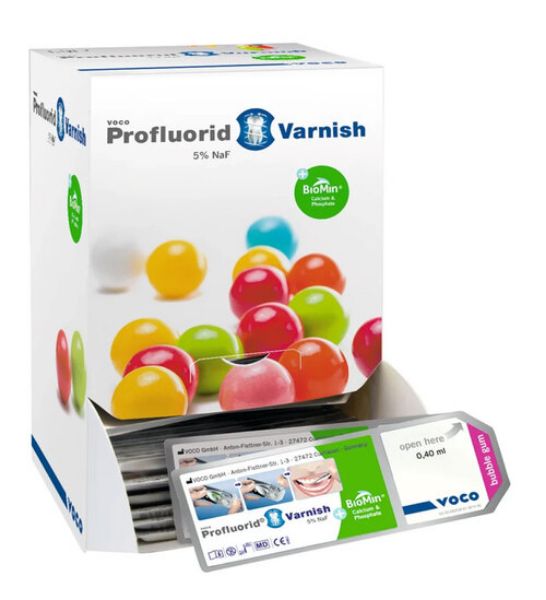 Voco Profluorid Varnish +BioMin, Singledose, 200stk, 0,4ml, bubblegum, 2279