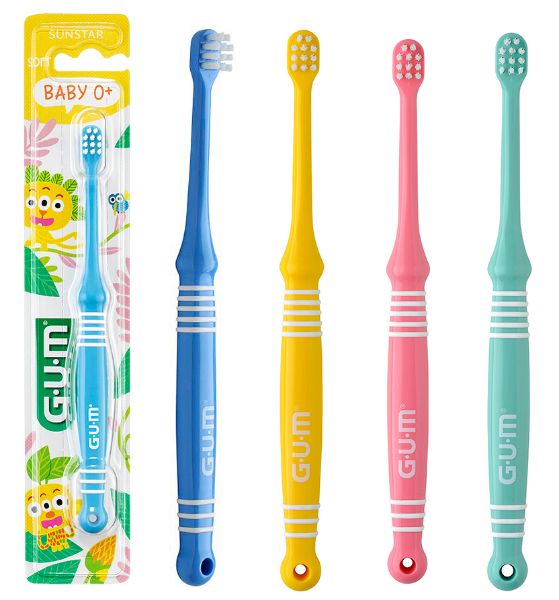 GUM Baby Tannbørste, 0-2 år, 12 stk, 213M2