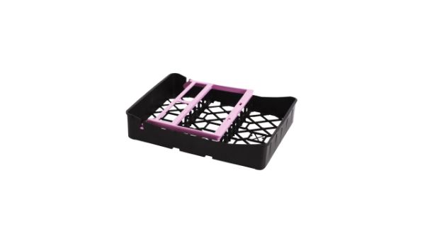 PractiPal Tray/Instruments Clamps  115107, tray til 9 instrumenter med pink lås