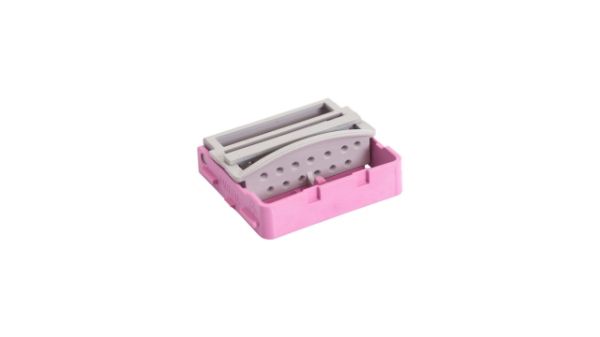PractiPal Compact File stand  Pink 115177, 1stk hold 13 endodontic instruments