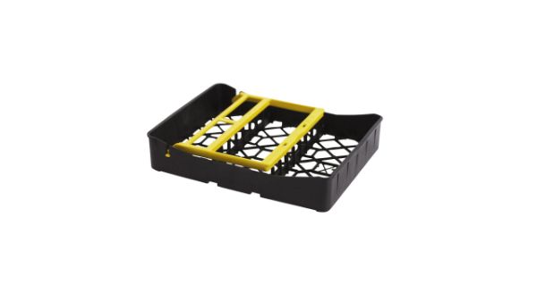 PractiPal Tray/Instruments Clamps  115112, tray til 9 instrumenter med gul  lås