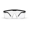 Beskyttelsesbrille klare, brillestangen er sort
