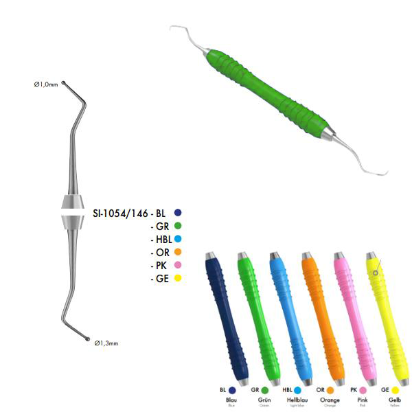 CM Filling instr. Colori Silikon 1,0/1,3 mm, SI-1054/146-GR, 1 stk LiquidSteel
