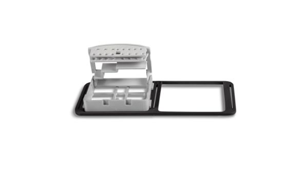PractiPal Compact Bur Stand, 1 stk, grå, 115185